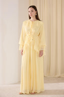 Vadronia Front-Ruffled Chiffon Set