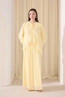 Vadronia Front-Ruffled Chiffon Set