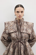 Velina Patterned Piped Jacket