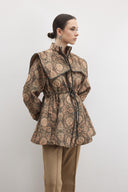 Velina Patterned Piped Jacket