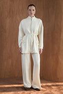 Velvet Set with Zippered Pockets