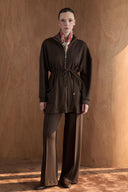Velvet Tracksuit with Zippered Pockets