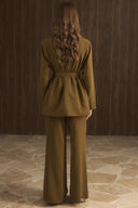 Veranka Belted Blazer Jacket Suit