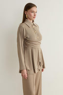 Bias-Cut Ribbed Set