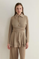 Bias-Cut Ribbed Set