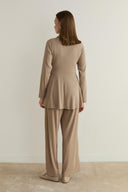 Bias-Cut Ribbed Set