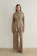Bias-Cut Ribbed Set