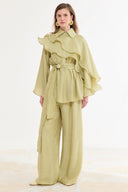Ruffled Ibiza Trouser Set