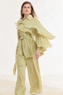 Ruffled Ibiza Trouser Set