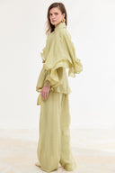 Ruffled Ibiza Trouser Set