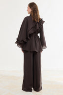 Ruffled Ibiza Trouser Set
