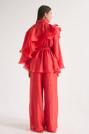 Ruffled Ibiza Trouser Set