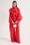 Ruffled Ibiza Trouser Set
