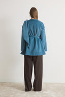 Wanda Wool Coat with Shoulder Shawl