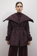 Whisper Pleated Quilted Coat