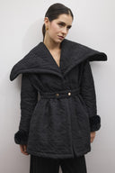 Whisper Pleated Quilted Coat