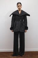 Whisper Pleated Quilted Coat