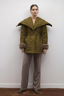 Whisper Pleated Quilted Coat