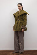 Whisper Pleated Quilted Coat