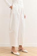 Wide Leg Gabardin Pantolon