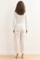 Wide Leg Gabardin Pantolon