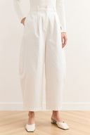 Wide Leg Gabardin Pantolon