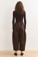 Wide Leg Gabardin Pantolon