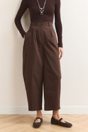 Wide Leg Gabardin Pantolon