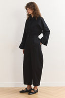 Wide Leg Gabardin Pantolon