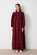 Wilder Drawstring Gabardine Dress