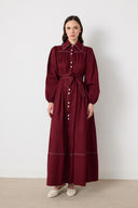 Wilder Drawstring Gabardine Dress
