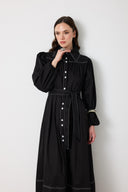 Wilder Drawstring Gabardine Dress