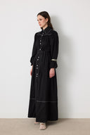 Wilder Drawstring Gabardine Dress