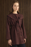 Dacron Shirt with Embroidered Collar
