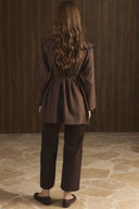 Dacron Shirt with Embroidered Collar