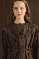 Dacron Shirt with Embroidered Collar