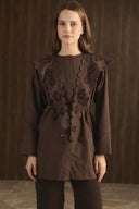 Dacron Shirt with Embroidered Collar