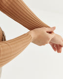 Mock Neck Sweater - Camel