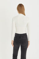 Mock Neck Sweater - Ecru