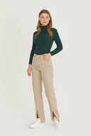 Mock Neck Sweater - Emerald