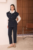 Yelekli Denim Pantolonlu Takım