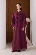 Yelia Volan Glitter Collar Loop Dress