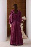 Yelia Volan Glitter Collar Loop Dress