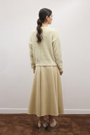 Soft Texture Gold Button Cardigan