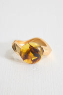 Gold Bracelet with Round Stones