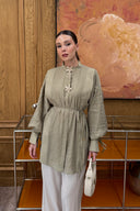 Zia Tie-Neck Shirt