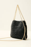 Woven Bag with Chain Strap
