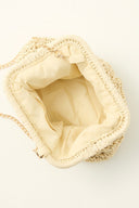 Chain-Strap Woven Bag