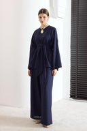 Zoya Pleated Linen Trouser Set