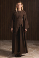 Zoye Front Brooch Cupra Dress